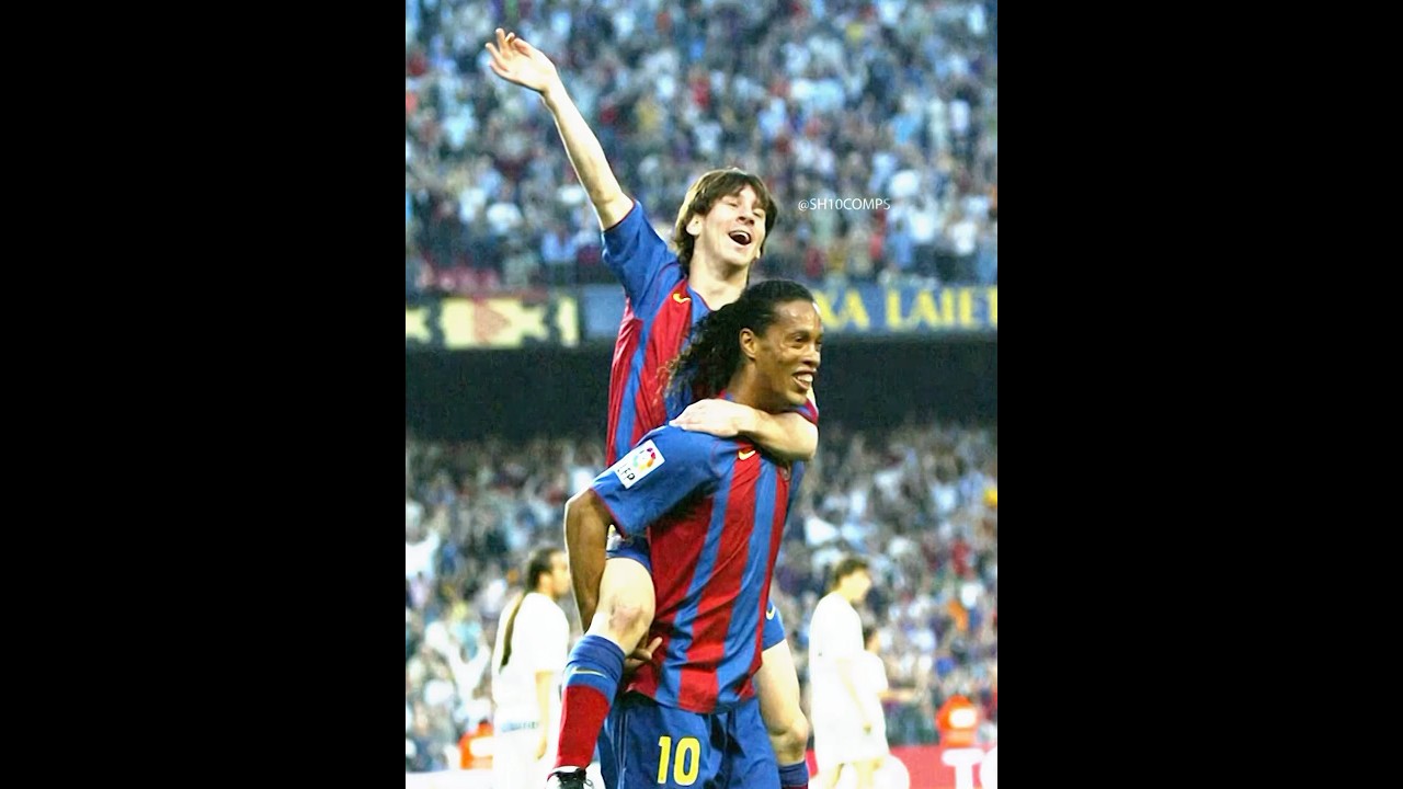 Messi & Ronaldinho’s Friendship 😊