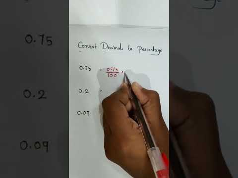Convert decimal into percentage #shorts #youtubeshorts
