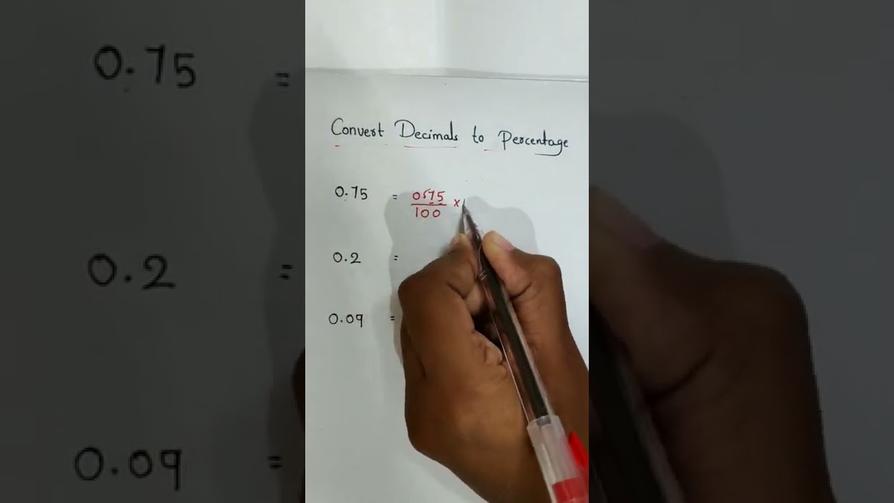 Convert Decimal to Percentage Easily! 📊 #Shorts