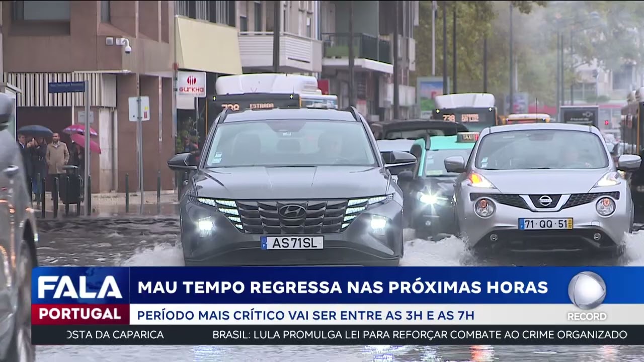 Previsão de Retorno de Tempo com Chuva Forte e Risco de Cheias