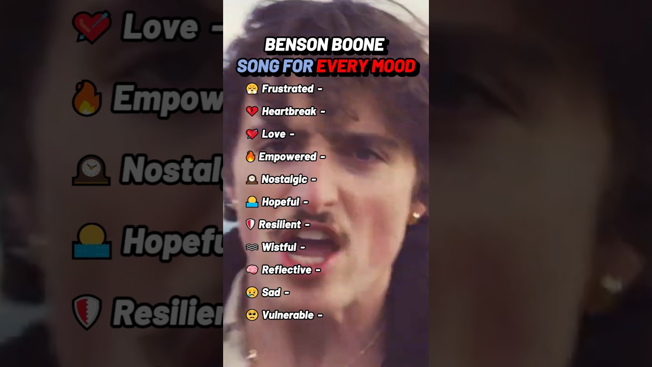 Benson Boone Songs for Every Mood 🎶