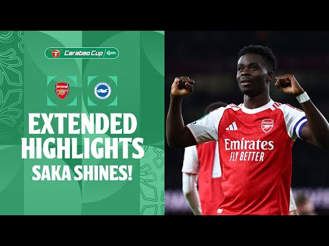 SAKA SHINES! 💫 | Arsenal v Brighton & Hove Albion Extended Highlights