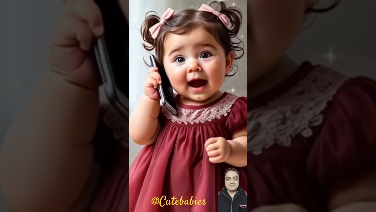 Hello Papa Talking 🤗 | Cute Baby Reactions
