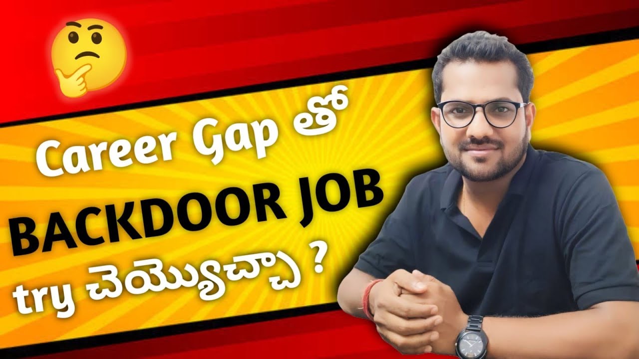 Is a Backdoor Job Search Worth It for Career Gaps? | Tips to Know! | Naresh IT Talks