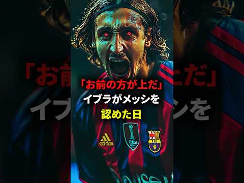 王様イブラヒモビッチがメッシを認めた日 #海外サッカー #メッシ