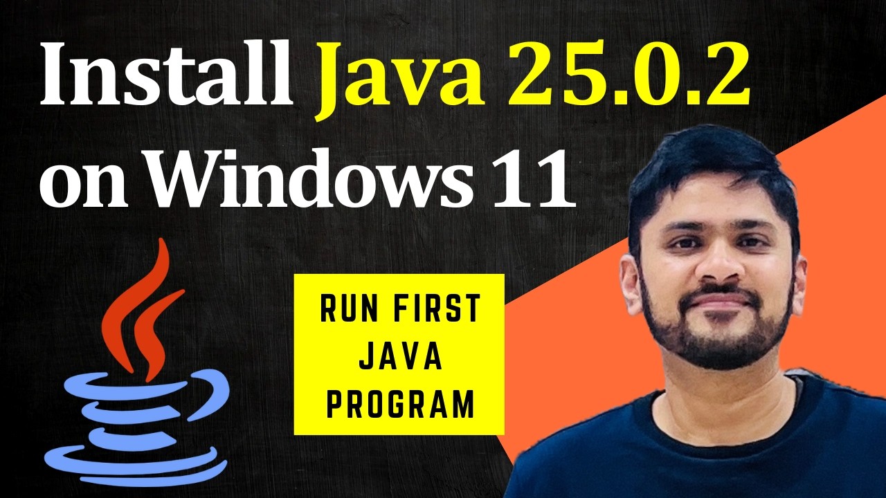 Install Java JDK 25.0.2 on Windows 11 🖥️