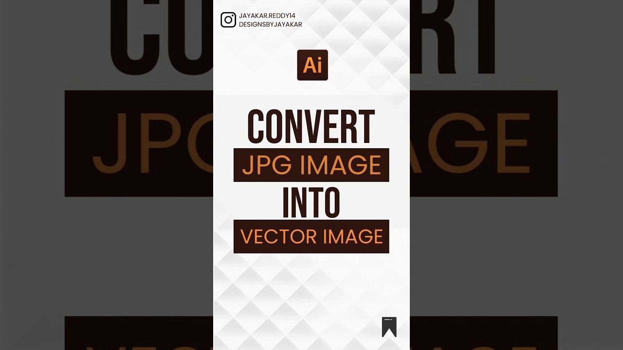 Convert JPG to Vector in 30 Secs with Illustrator 🎨