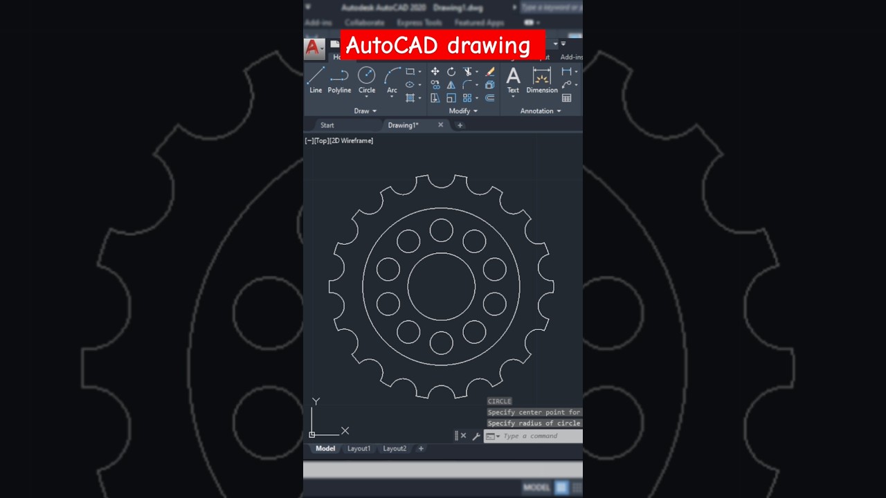 AutoCAD Mechanical 2D Drawing Tutorial for Beginners 🛠️