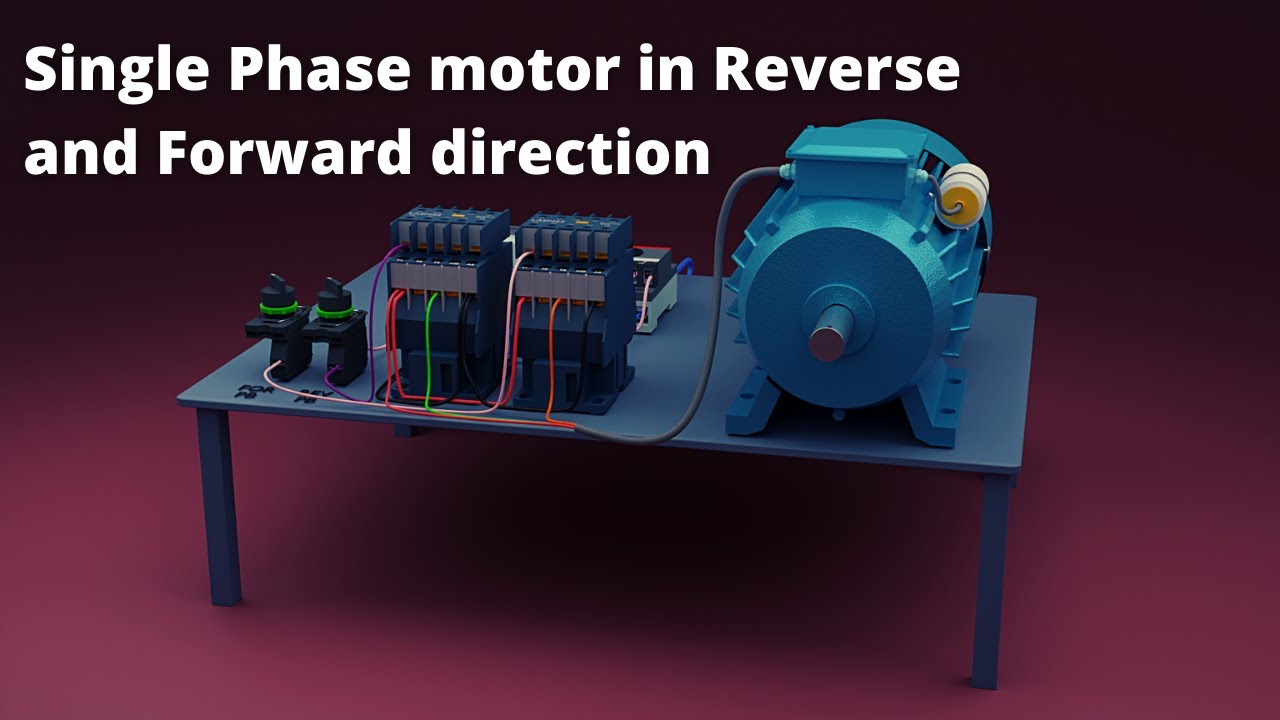 How to Reverse & Forward a Single Phase Motor 🔄