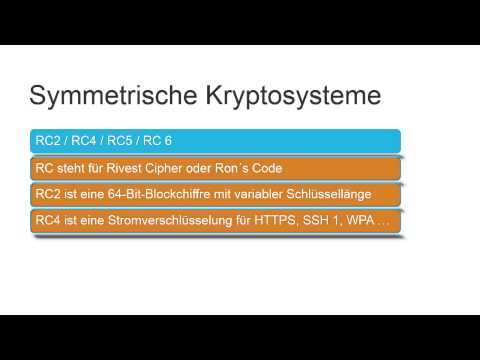 Netzwerksicherheit Tutorial: Symmetrische Kryptografiesysteme |video2brain.com