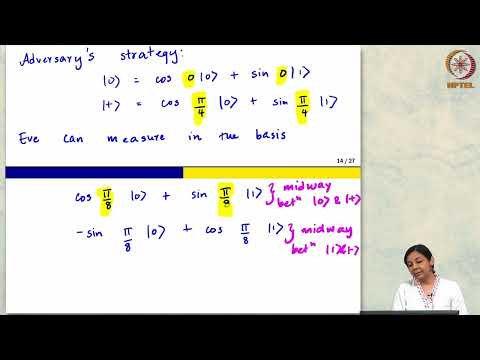Quantum Cryptography Part 4 #CH30SP #swayamprabha