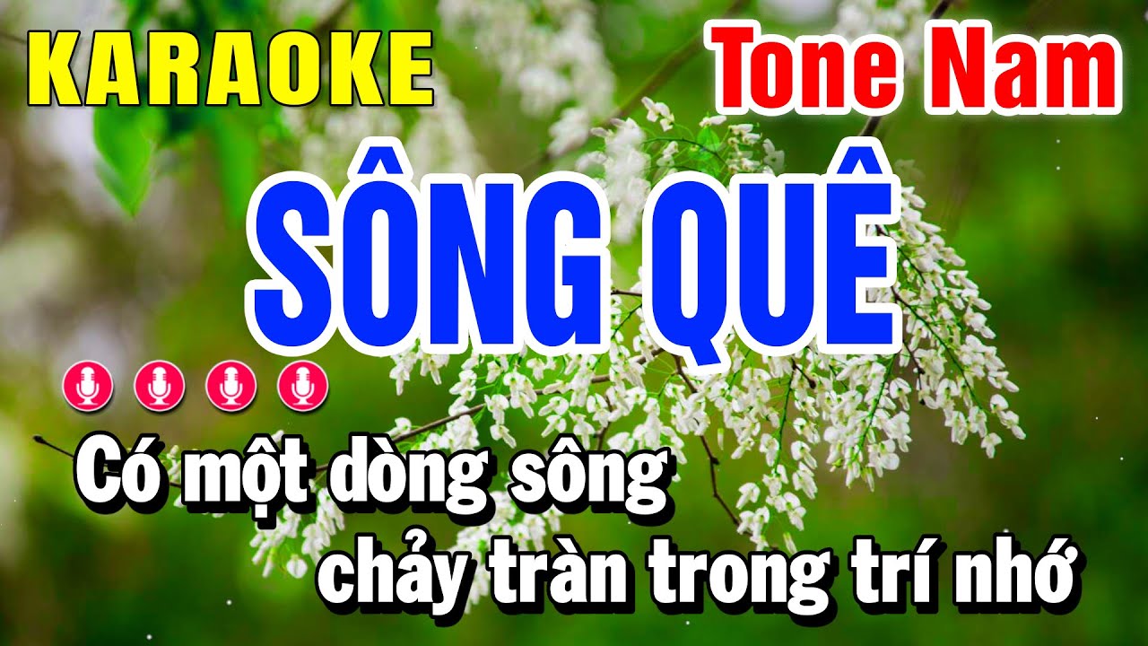 Karaoke Sông Quê - Huỳnh Lê 🎤