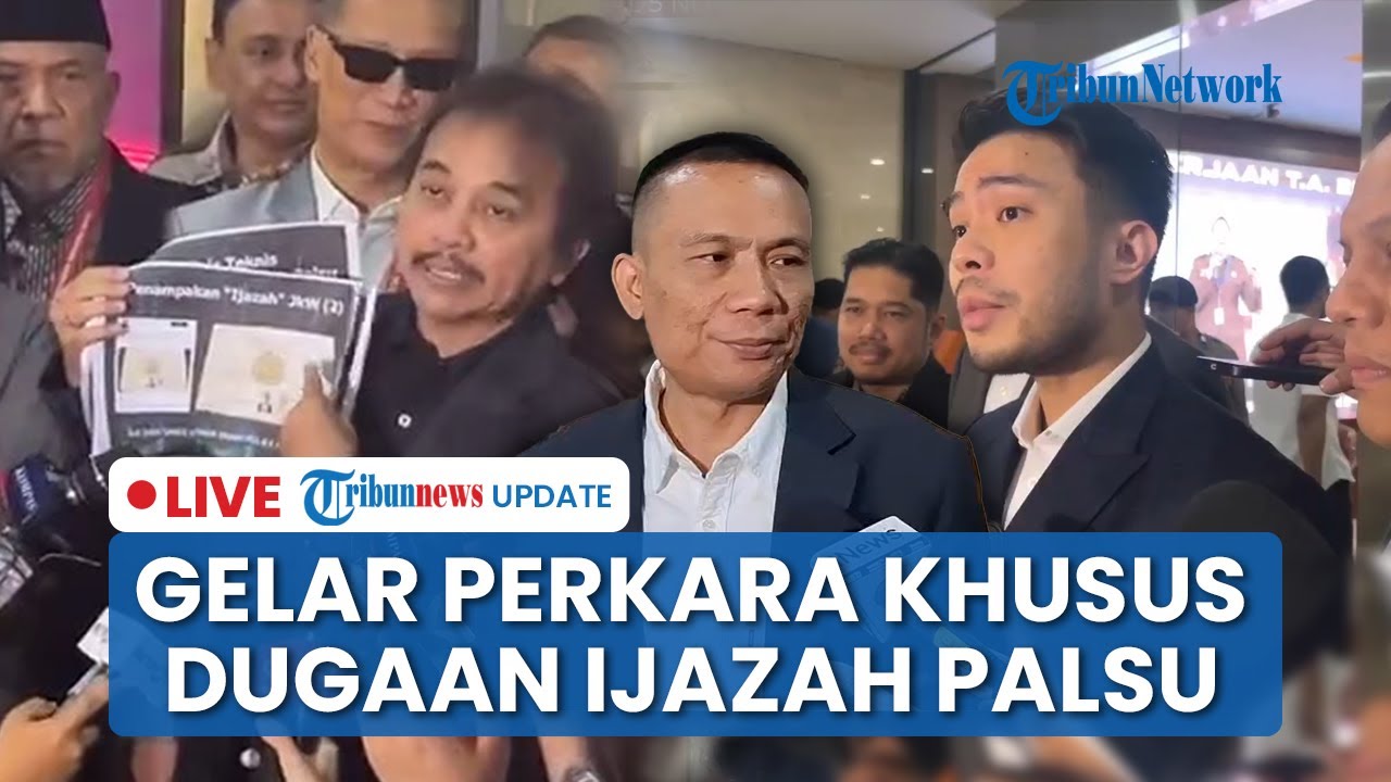 LIVE: Perkembangan Kasus Dugaan Ijazah Palsu Jokowi dan Hadirnya Roy Suryo serta Eggi Sudjana