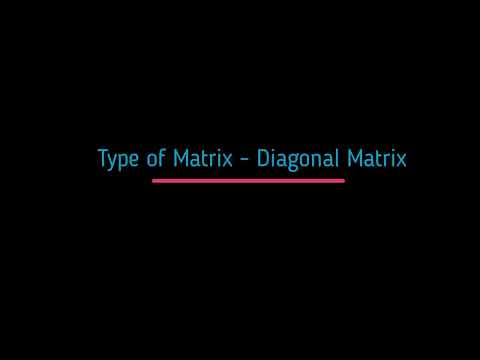 Diagonal Matrix: What is Diagonal Matrix ? It's Definition & Overview
