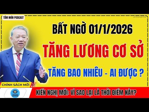 Bất ngờ 1/1/2026: Kiến nghị TĂNG LƯƠNG cơ sở – Tăng bao nhiêu, ai được?
