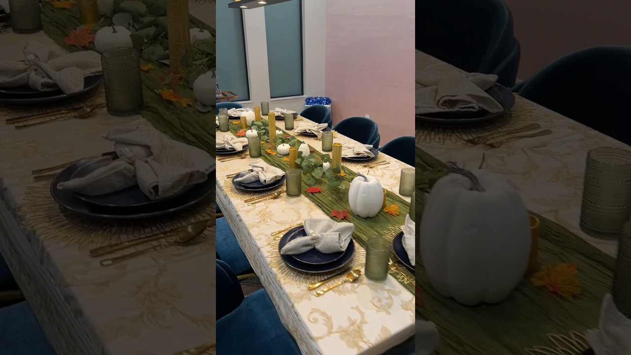 How I created my Thanksgiving Tablescape! DIY holiday decor!