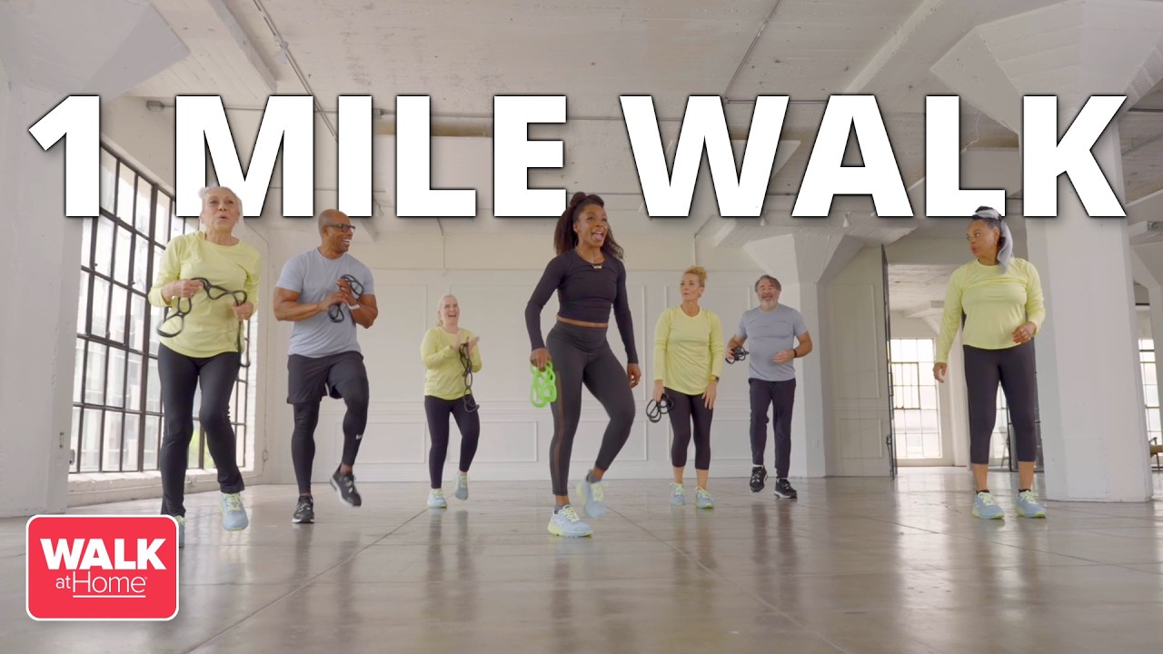 1 Mile Brisk Walk | 15-Minute Walking Workout | Walk at Home