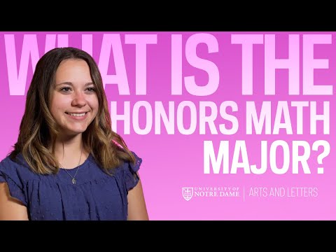 What is the Honors Math Major?