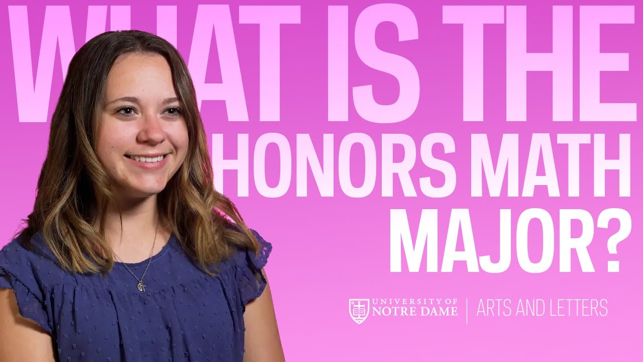 Discover the Notre Dame Honors Math Major: An Elite Program for Math Enthusiasts 📚