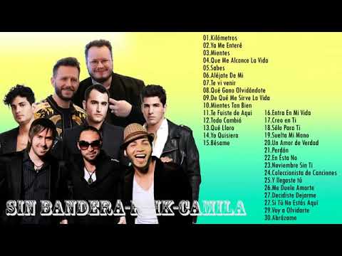 Mix de Éxitos Románticos: Sin Bandera, Reik, Camila 🎶