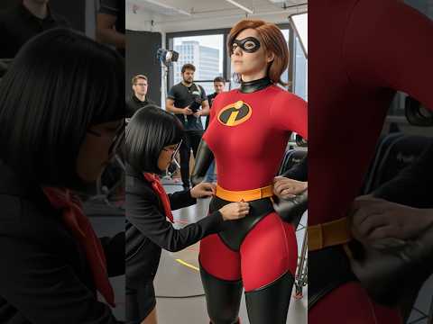 Behind The Scenes: The incredibles #disney #theincredibles #reallife #pixverseai #pixverse