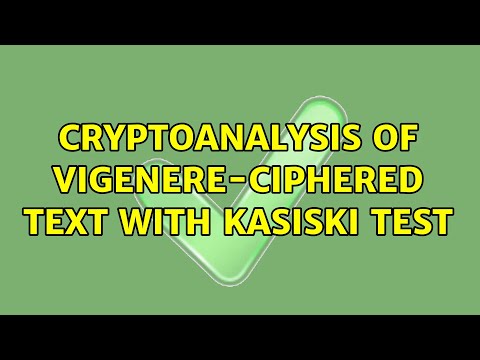 Cryptoanalysis of Vigenere-ciphered text with Kasiski test (3 Solutions!!)