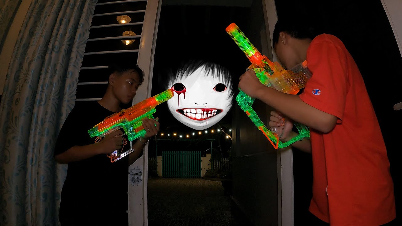 NERF Halloween Battle | Ku Nhan NERF 🎃