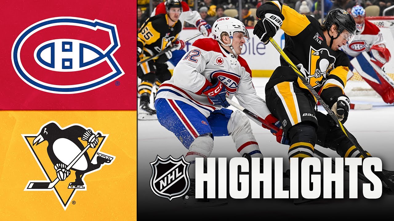 Canadiens vs. Penguins NHL Highlights (Dec 21, 2025)