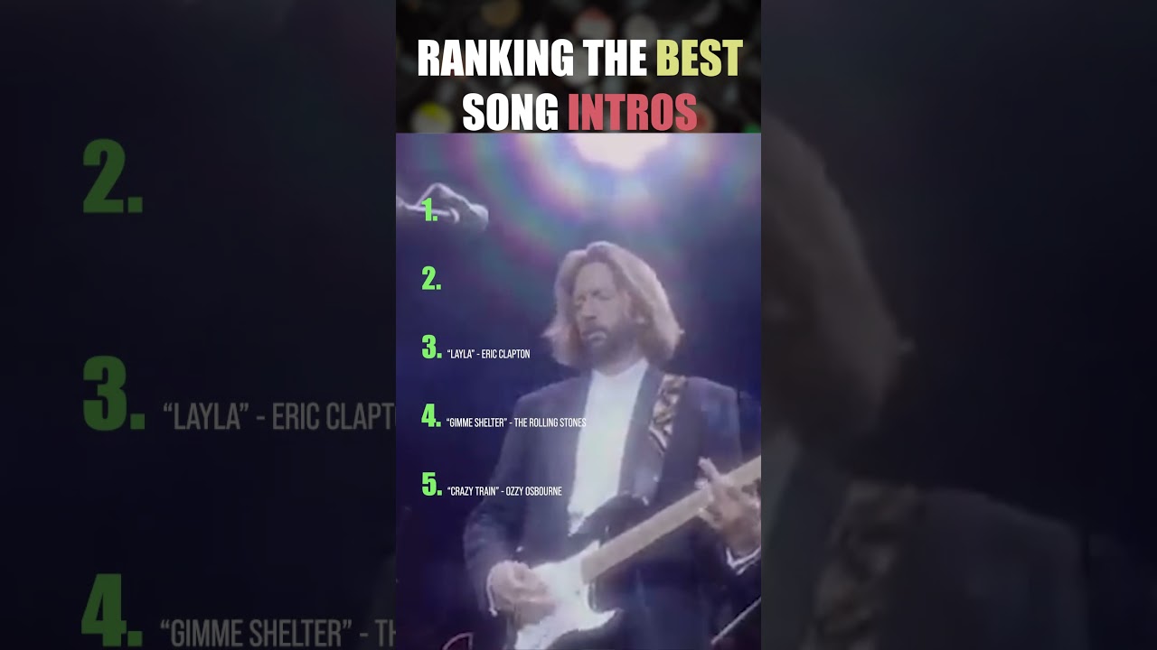 Top 5 Iconic Song Intros of All Time 🎶