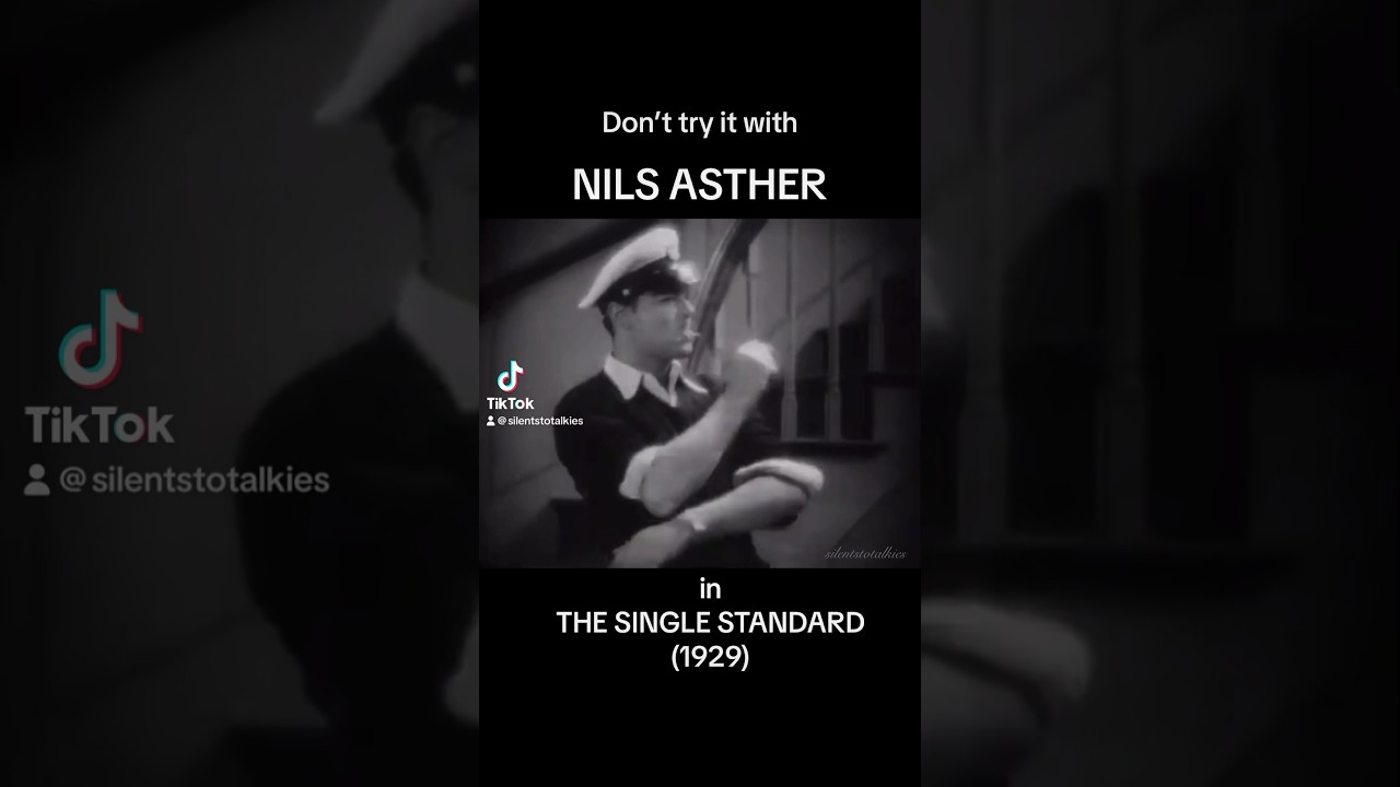 Go ahead, make his day. #nilsasther #silentfilm #moviestars #classicfilms  #oldhollywood #acting