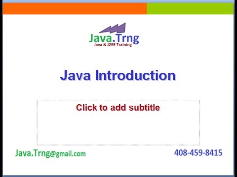 Java & J2EE Online Training | JavaTrng.com