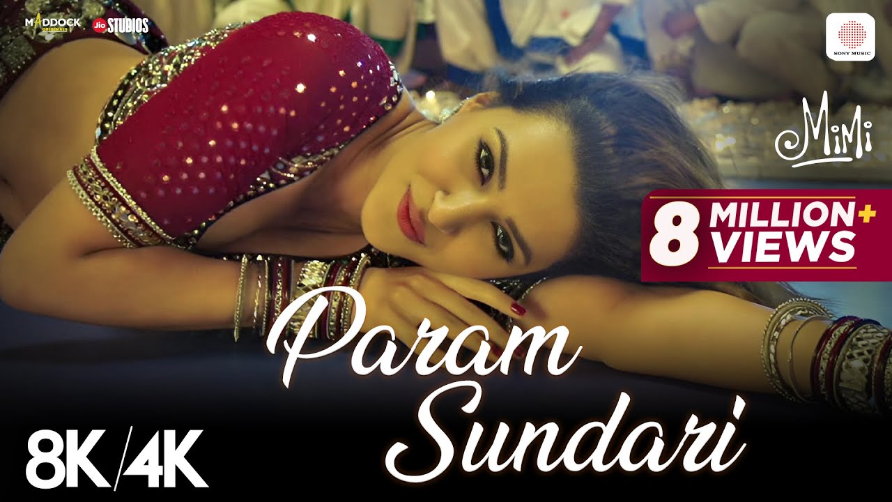 Param Sundari 8K/4K Music Video | Kriti Sanon 🎶