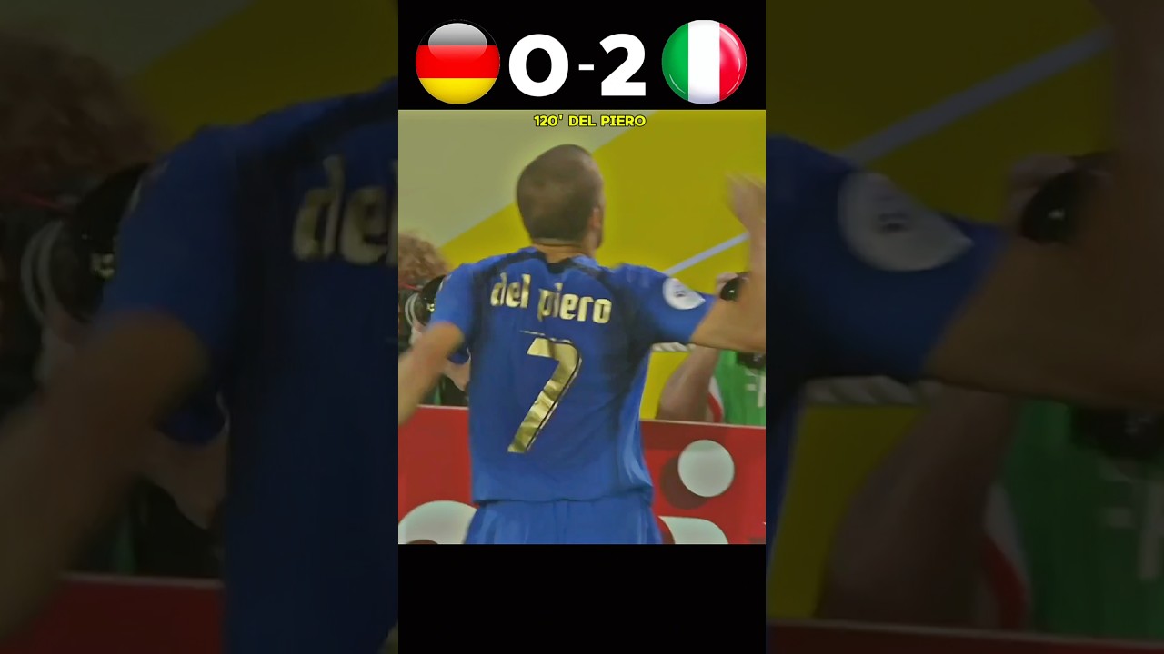 Germany vs Italy 2006 World Cup Match โฝ
