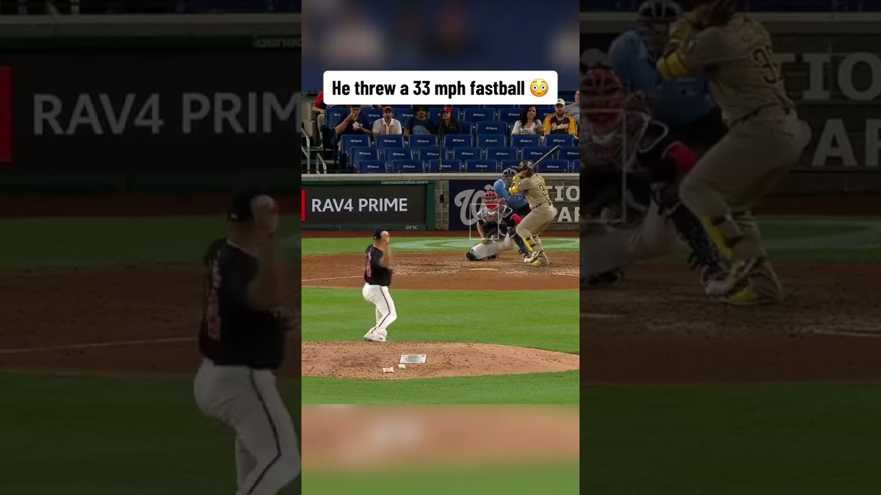 A 33 Watch a 33 MPH Fastball in Action! ⚾ #shorts
