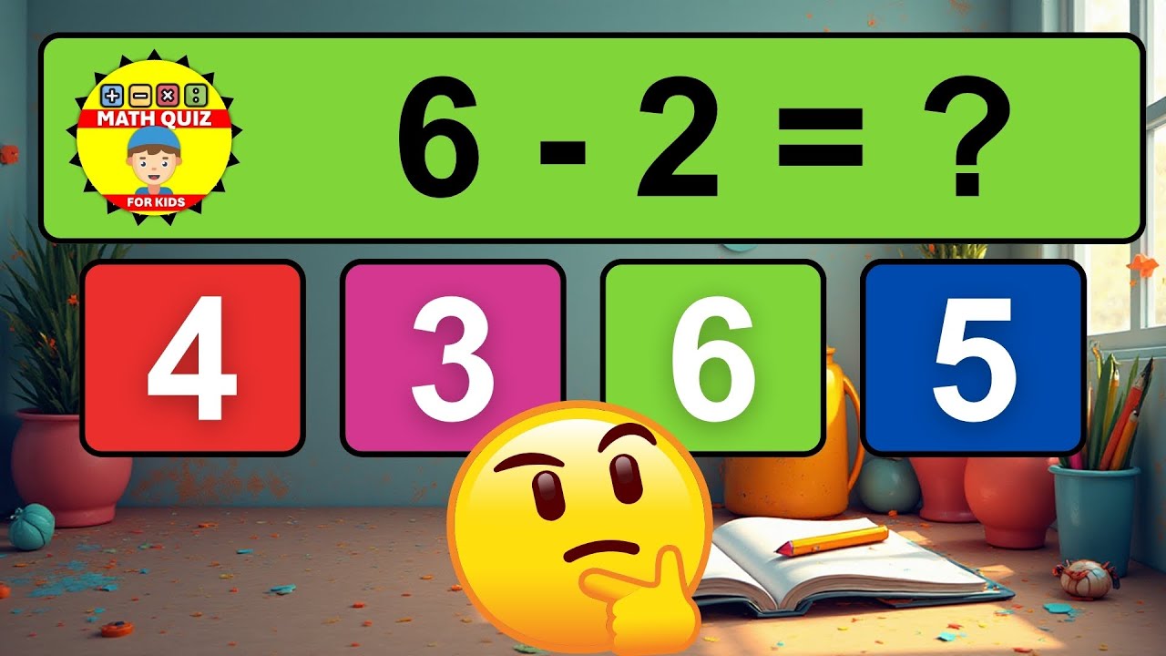 20 Fun 1-Digit Subtraction & Addition Quiz for Kids 🧮