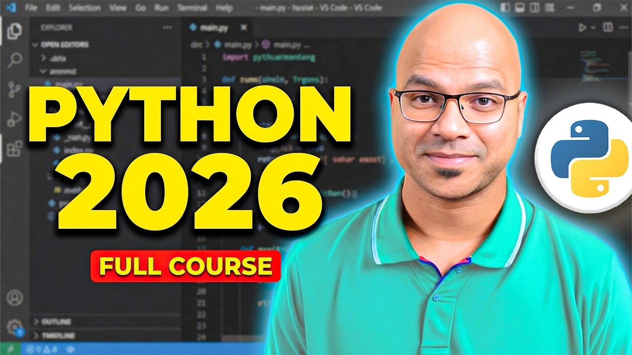 Python Tutorial for Beginners 2026 🐍