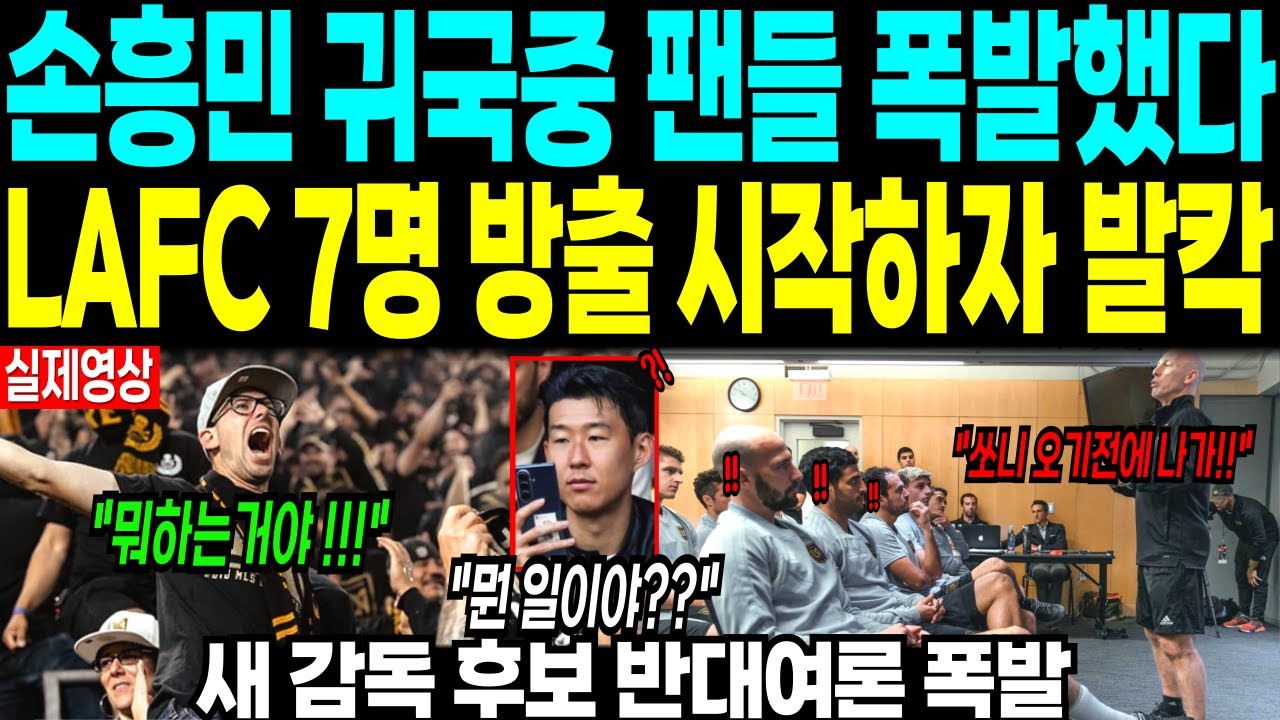 손흥민 귀국에 팬들 격렬 반응🔥