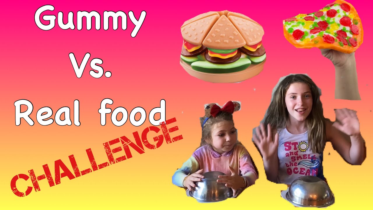 Gummy vs. Real Food Challenge 🍬