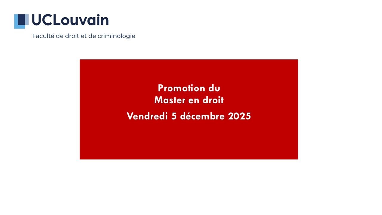 Proclamation 2025 de la Faculté de droit ⚖️