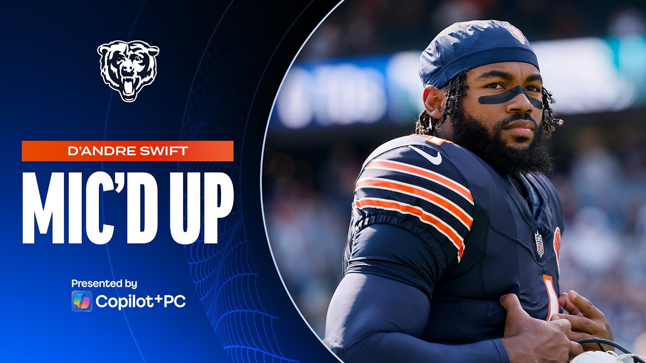 D'Andre Swift Shines with Big Plays & Mic'd Up Moments | Chicago Bears Highlights 🏈