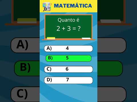 Quiz de Matemática | Teste de Conhecimento de Matemática #quiz #matemática