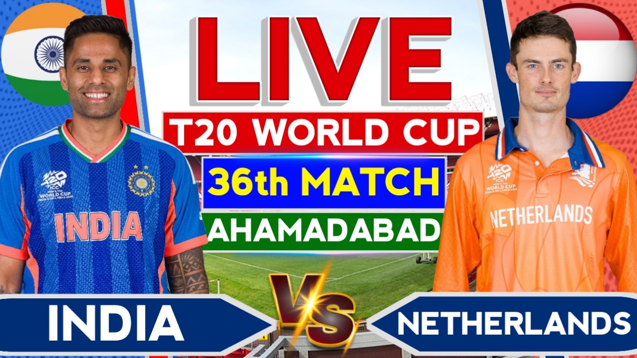 🔴Live- India vs Netherlands T20 WC Live | Cricket Live Commentary | T20 Worldcup | Ind vs Ned Live
