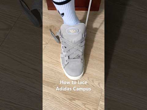 How to lace Adidas Campus#sneakers #shoes #adidas