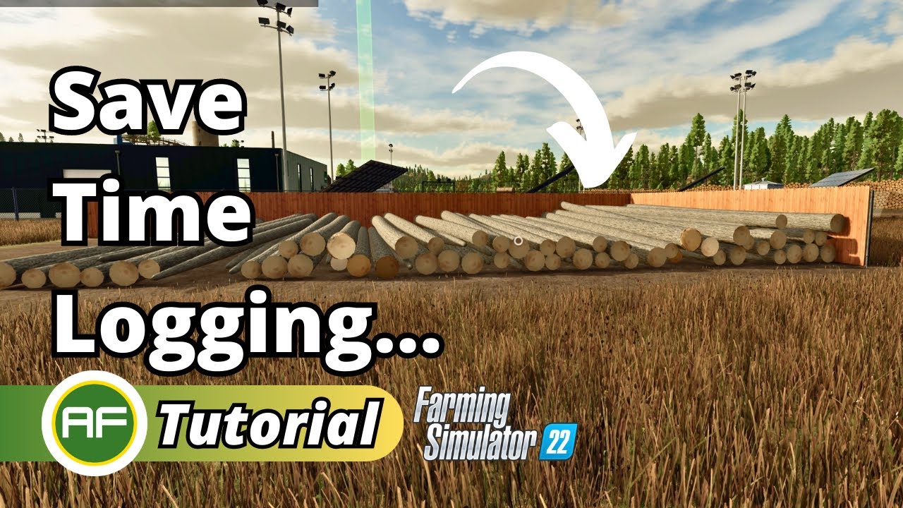 How I Cut, Store & Transport Logs - Very Efficient - Farming Simulator Forestry Tutorial