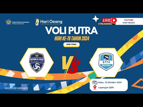[LIVE] Semi Final - BPPK vs DJBC | PERTANDINGAN VOLI PUTRA HORI KE-78