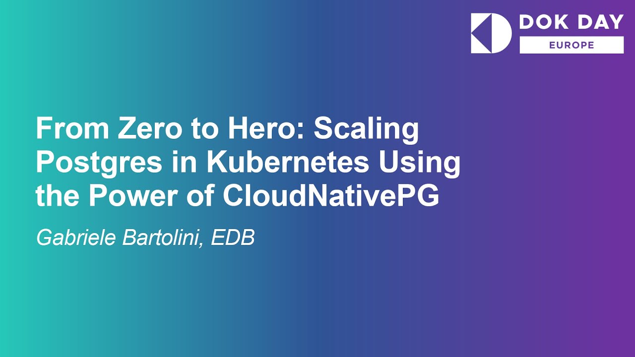 Scaling Postgres in Kubernetes: From Zero to Hero ๐