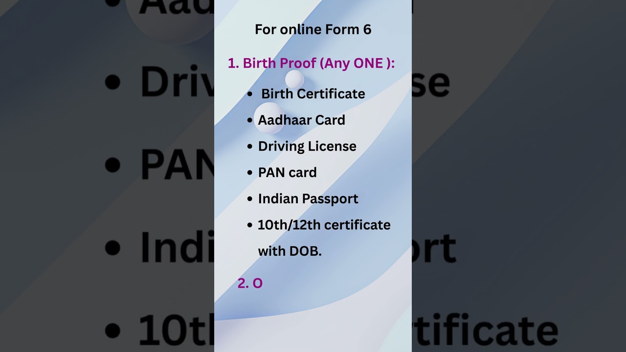2025 SIR Voter List Update & Form 6 Guide 🗳️
