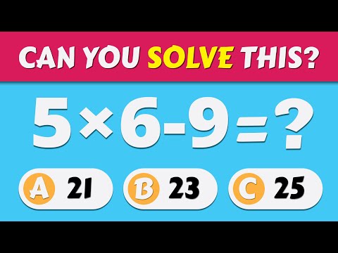 🧮 69 Math Quiz Questions | Easy to Impossible Arithmetic Challenge (+ − × ÷) | Quiz Ferret