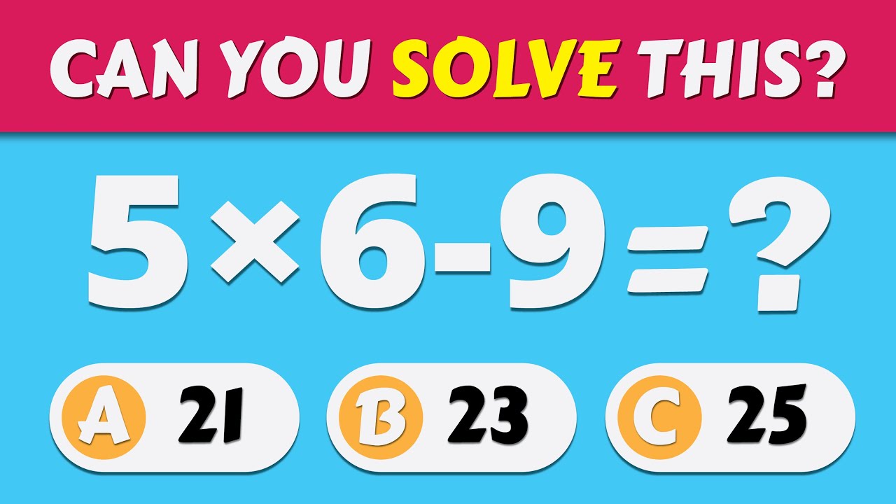 69 Math Challenge Questions: From Easy to Impossible 🧮