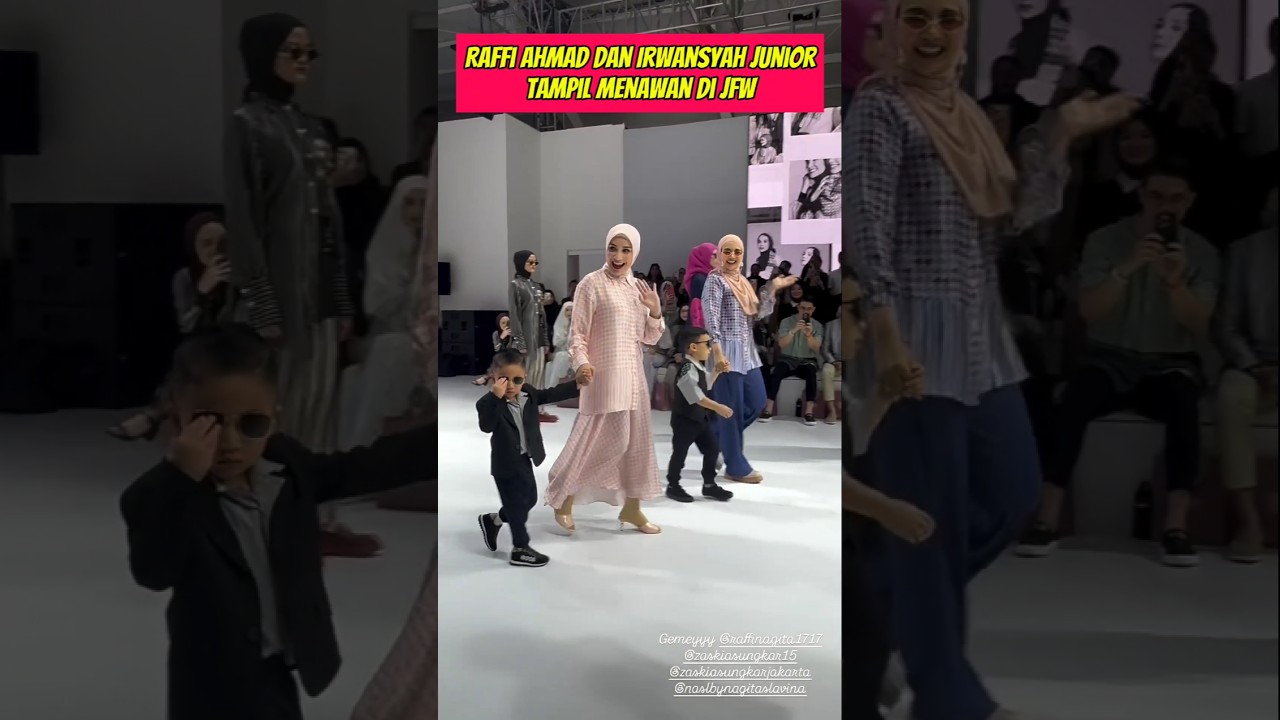 Rayyanza & Ukaysa Shine at Fashion Show with Nagita Slavina & Zaskia Sungkar ✨